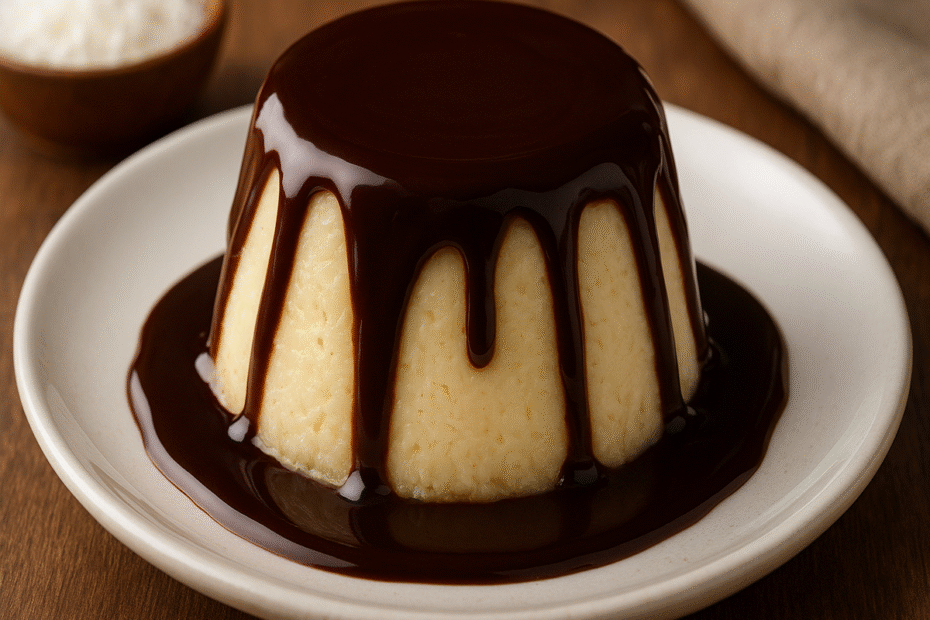 Pudim de Coco com Calda de Chocolate: Passo a Passo Delicioso
