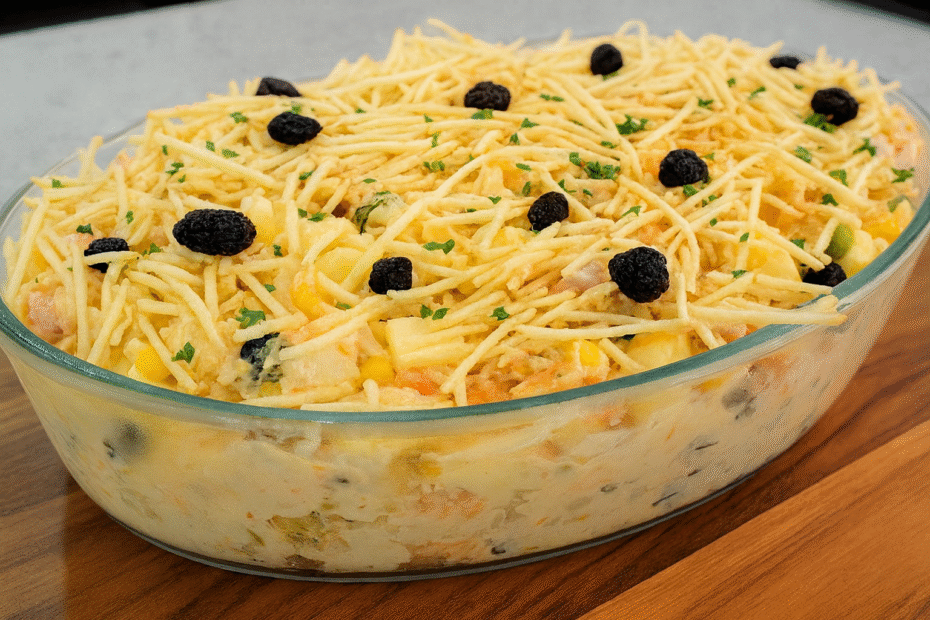 Receita de Salpicão de Frango Cremoso para Ceia de Natal